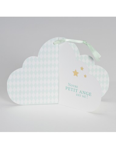 Faire-Part Naissance nuage et étoiles...