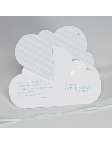 Faire-Part Naissance nuage et étoiles... Faire-Part Naissance nuage et étoiles...