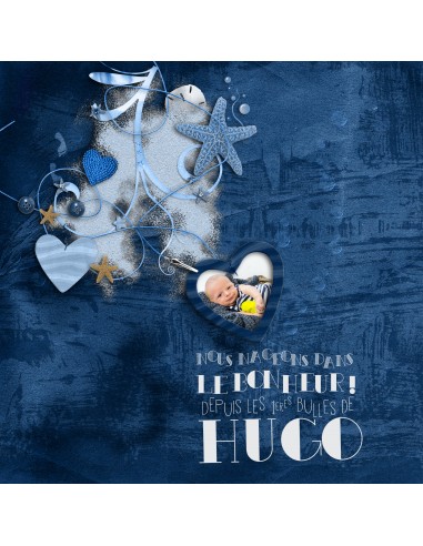 Pack Faire-part Naissance Mer -...