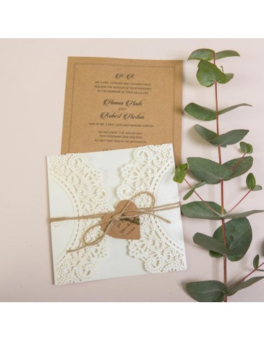 Faire-part Mariage Champêtre Chic -... Faire-part Mariage Champêtre Chic -...