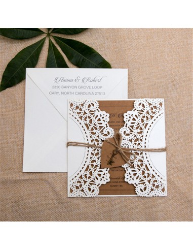 Faire-part Mariage Champêtre Chic -... Faire-part Mariage Champêtre Chic -...