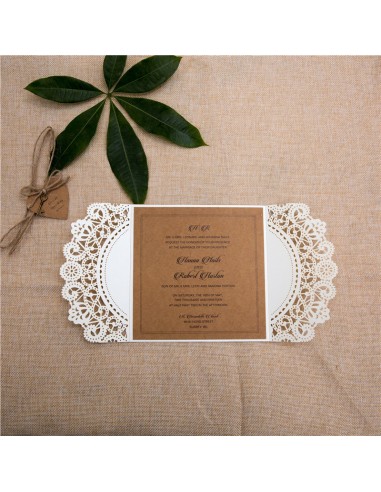 Faire-part Mariage Champêtre Chic -... Faire-part Mariage Champêtre Chic -...