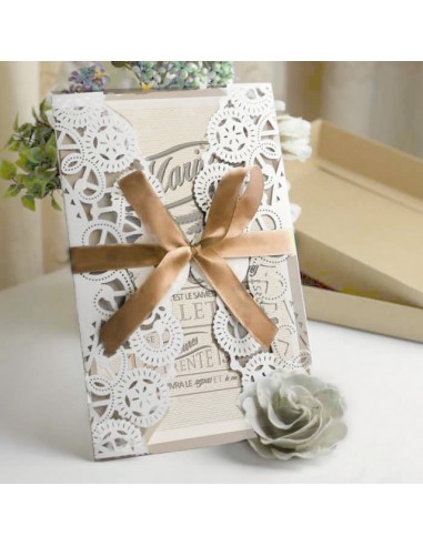 Faire-part Mariage Dentelle... Faire-part Mariage Dentelle...