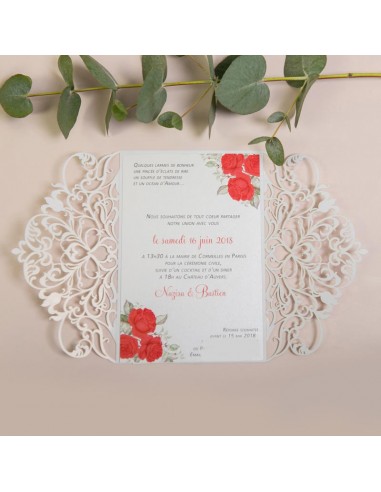 Faire-part mariage Vintage Chic -...