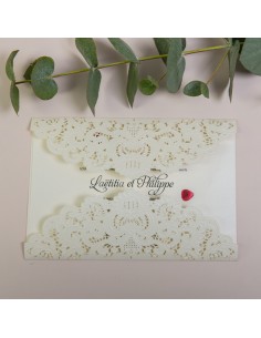 Faire-part mariage Dentelle...