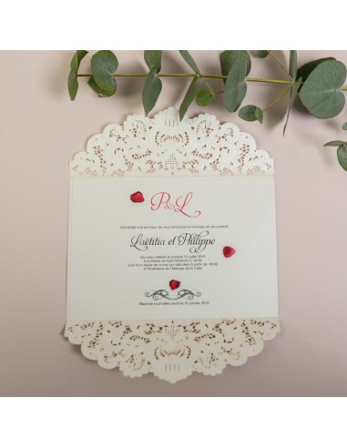 Faire-part mariage Dentelle Vintage... Faire-part mariage Dentelle Vintage...