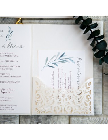 Pack Faire-part Mariage Pochette avec...