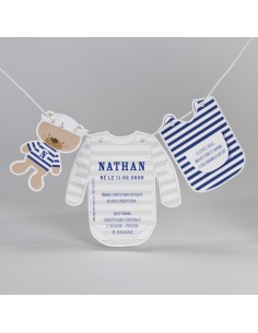 Faire-Part Naissance corde...