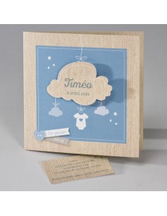 Faire-Part Naissance nuage...