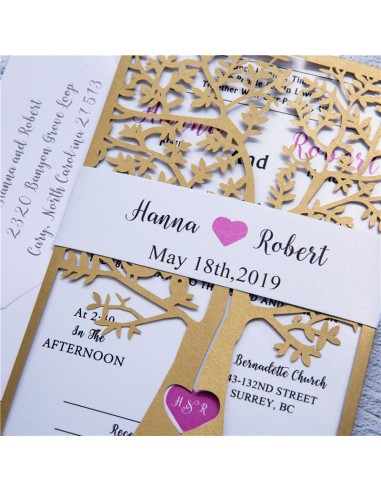 Faire-part Mariage Nature Arbre en... Faire-part Mariage Nature Arbre en...