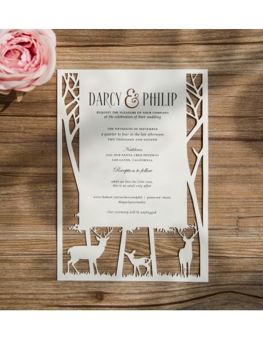 Pack Faire-Part Mariage Foret avec...