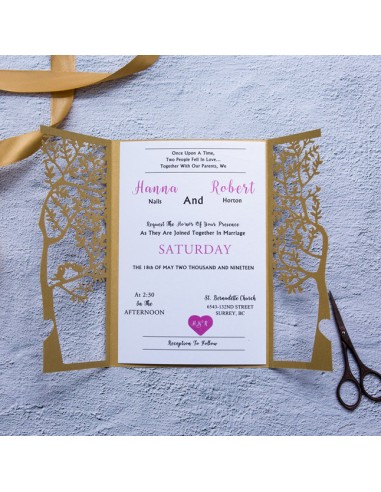 Faire-part Mariage Nature Arbre en... Faire-part Mariage Nature Arbre en...