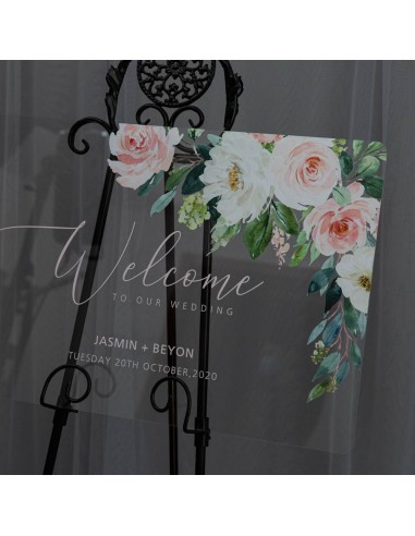 Tableau de bienvenue  en plexiglass...