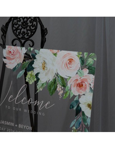 Tableau de bienvenue  en plexiglass...