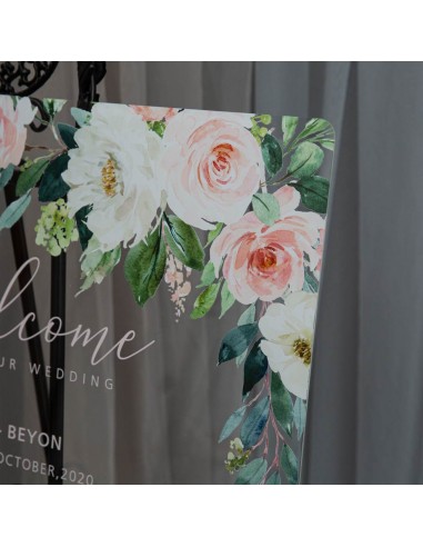 Tableau de bienvenue  en plexiglass...