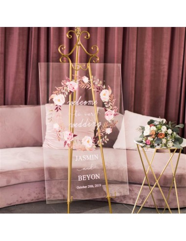 Tableau de bienvenue Mariage en...