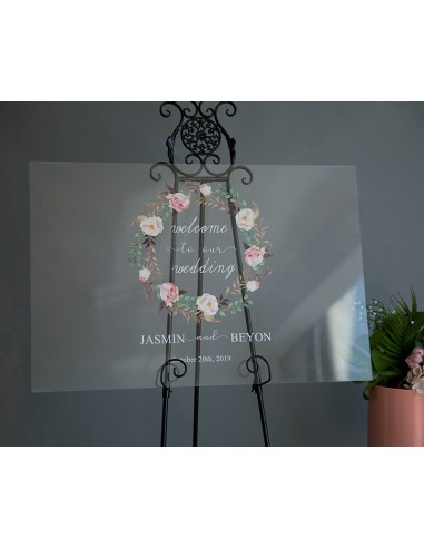 Tableau de bienvenue Mariage en...