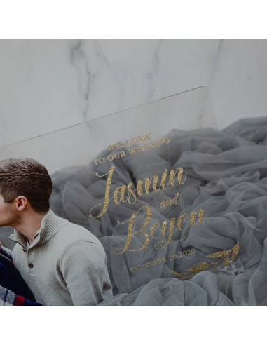 Tableau de bienvenue plexiglas -...