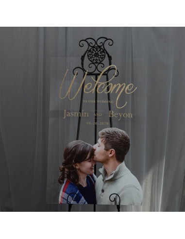 Tableau de bienvenue plexiglas -...