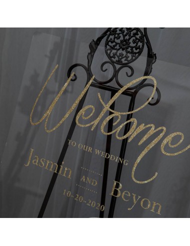 Tableau de bienvenue plexiglas -...
