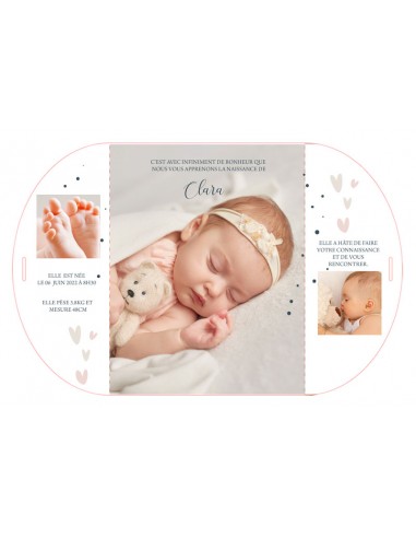 Pack Faire-part Naissance Arc en ciel...