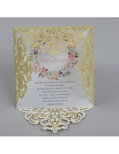 Pack Faire-Part Mariage Pochette Chic...