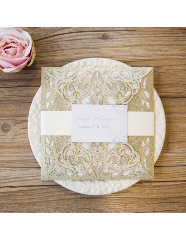 Pack Faire-Part Mariage Pochette Chic...