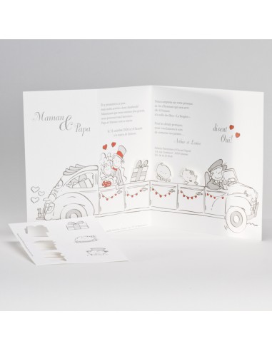 Pack Faire-part Mariage Maman et Papa...