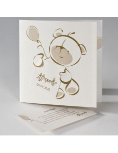 Faire-Part Naissance ourson...