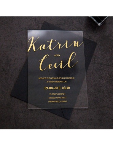 Pack Faire-part Mariage Plexiglas...