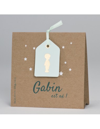 Faire-Part Naissance papier craft et... Faire-Part Naissance papier craft et...