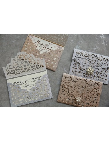Faire-Part Mariage Pochette Shabby Chic Faire-Part Mariage Pochette Shabby Chic