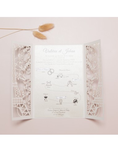 Pack Faire-Part Mariage Tour Eiffel...