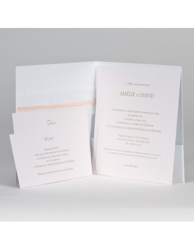 Bundle Faire-part Mariage Dentelle et...