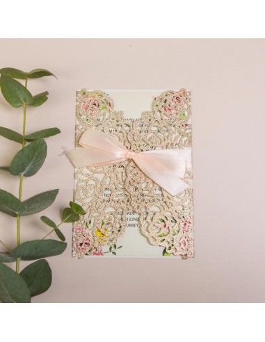Faire-Part Mariage Pochette Roses... Faire-Part Mariage Pochette Roses...
