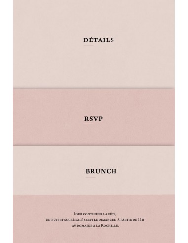 Pack Faire-part Mariage Nude Rose...