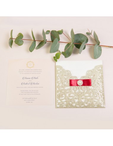 Faire-Part Mariage Pochette Royale...