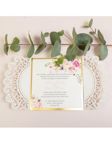 Faire-Part Mariage Pochette Belle et...