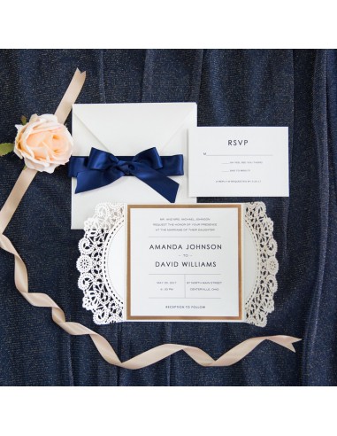 Faire-Part Mariage Pochette Belle et...