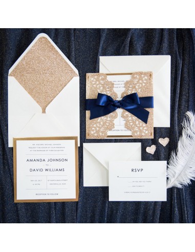 Faire-Part Mariage Pochette Belle et...