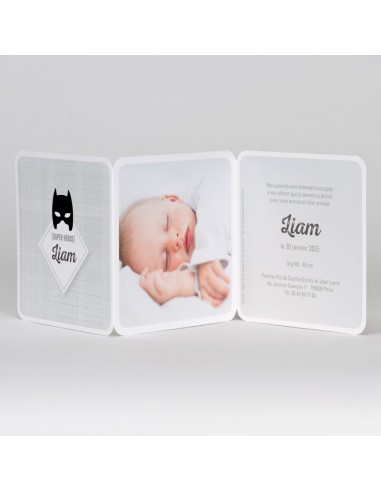 Pack Faire-Part Naissance Super Héros...