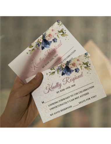 Pack Faire-part Mariage champêtre fleuri