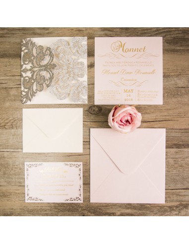 Faire-Part Mariage Pochette Baroque... Faire-Part Mariage Pochette Baroque...