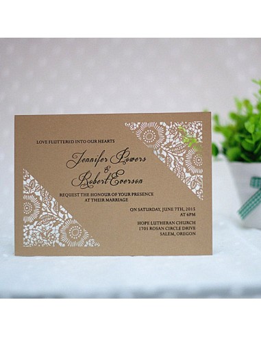 Faire-Part Mariage Découpe Forme de... Faire-Part Mariage Découpe Forme de...