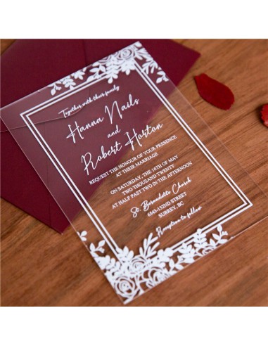 Pack Faire-Part Mariage en plexiglas...