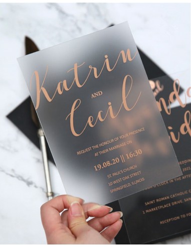 Pack Faire-part Mariage Plexiglas...