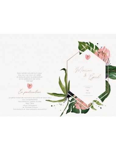 Pack Livret de messe jungle - Marion