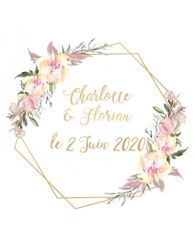 Pack Faire-part Mariage cadre fleuri...