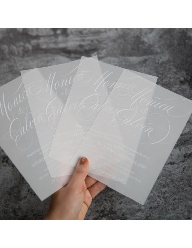 Pack Faire-part Mariage Calque avec...