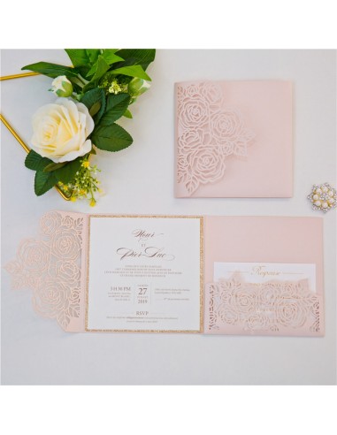 Faire-part Mariage Pocketfold ciselée... Faire-part Mariage Pocketfold ciselée...